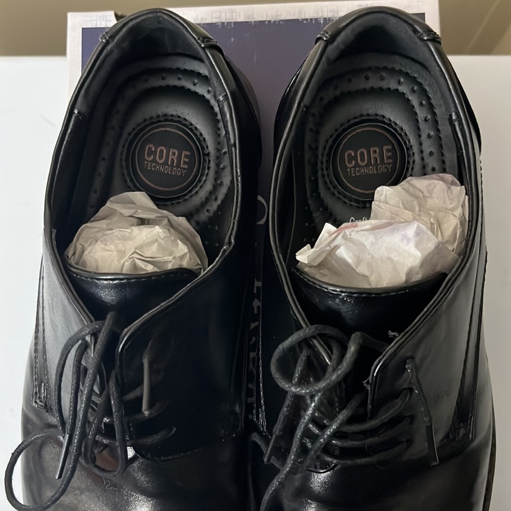 Croft & Barrow Men’s Black Dress Shoes sz 10.5 - Picture 4 of 7
